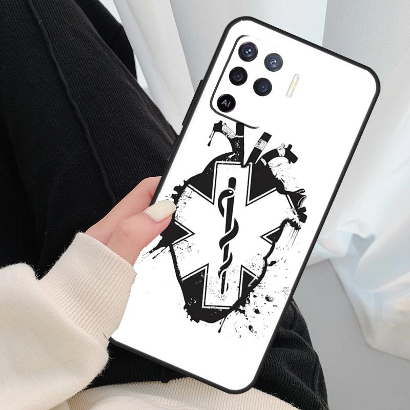 Медицинский чехол EMT EMS для Oppo A96 A76 A16 A60 A98 A58 A78 A18 A38 A80 A40 A77 A57 A17 A74 A54 A94 A15 A5 Pro