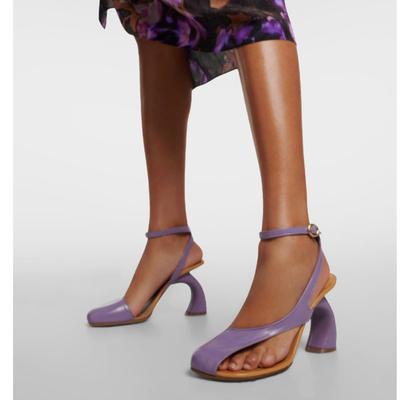 Модные новые сандалии-гладиаторы с перекрестными ремешками и необычным каблуком в европейско-американском подиумном стиле, сексуальные, с открытой боковой частью и открытым носком, на высоком каблуке, женская обувь 43