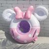 Pink Bow 3D Baby Inflatable Swim Ring with Handle and Seat