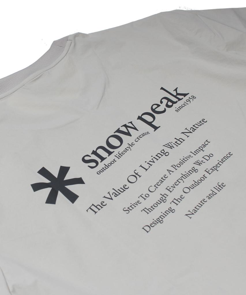 Трикотажная футболка с коротким рукавом Woven Short Sleeve T L LBG [Snow Peak] Футболка Thin-tech,