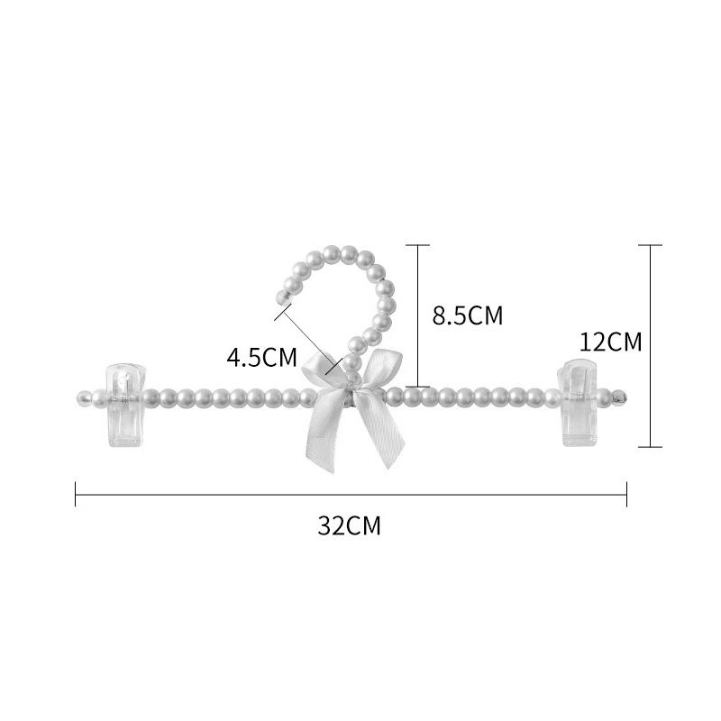 1/2 шт. вешалки для одежды с жемчужными бусинами, элегантная вешалка для свадебных платьев и брюк, органайзер для хранения пальто в шкафу, стандартные вешалки