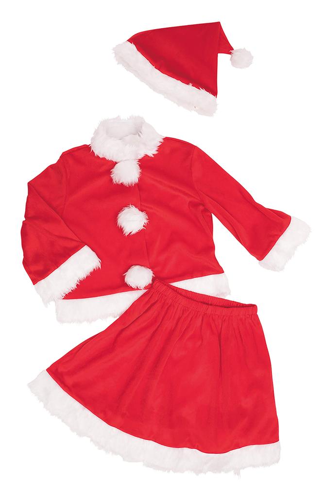 Косплей Хэллоуин Отдельный Санта Красный Костюм [Прозрачный Камень] Женский