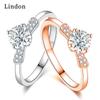 Классическое кольцо Lindon из медного сплава с цирконием, женские ювелирные изделия, свадебный подарок для вечеринки