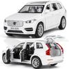 Новый 1:32 Volvo XC90 внедорожник модель легкосплавного автомобиля литая металлическая модель звук и свет детская игрушечная машинка центральная консоль украшения дети мальчики подарок