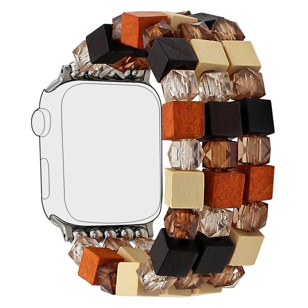 Bracelet Watch Strap for Apple Watch Series 10 Ultra 9 8 7 SE 6 5 4 3 2 1 46mm 49mm 45mm 44mm 42mm Wood Resin Beads Wrist Band