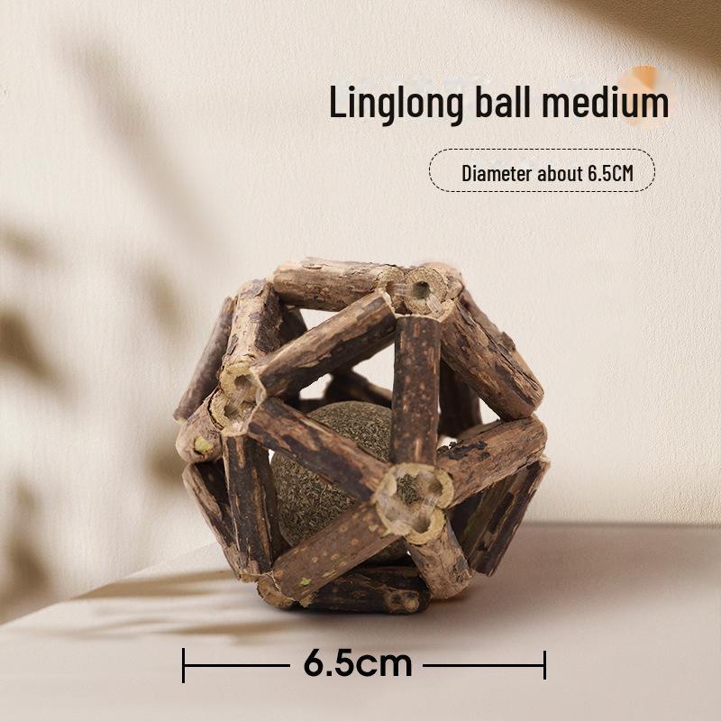 Catnip Ball & Teething Stick: Bite-Resistant, Self-Entertainment Toy for Kittens.