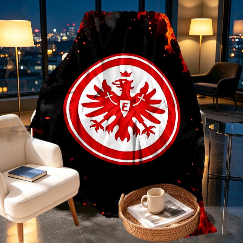 Eintracht Frankfurt Print Blanket - Soft & Comfortable, for Bedroom, Travel, Sofa, Home Decoration - Birthday Christmas Gift for Friend