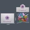 100Pcs/Lot Foldable Packaging Paper Cards Colorful Flowers Cards For Handmade Jewelry Retail Hang Tag Flowers Display Cardboard