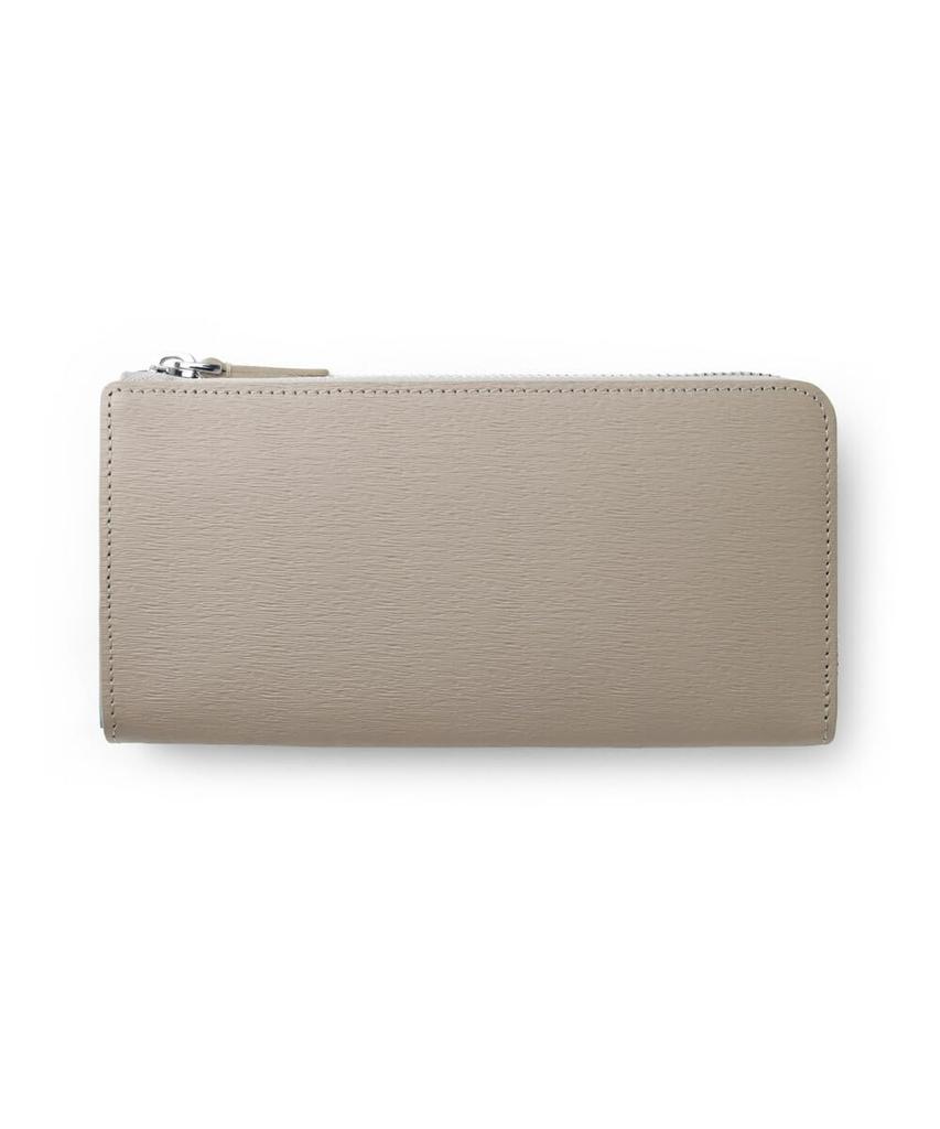 Novo II Zipper Long 972626 [IS/IT] L-shaped Wallet, Leather, Men's, Women's, Unisex, No. (Beige)