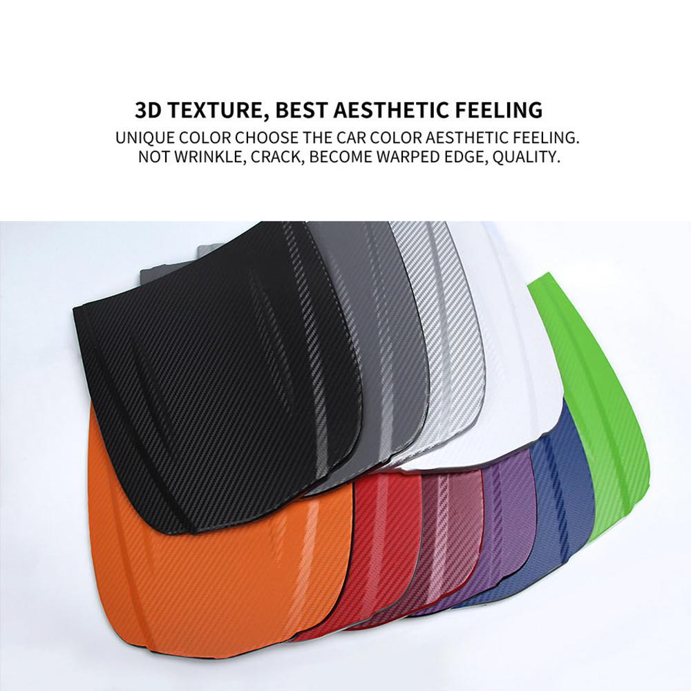 Водонепроницаемые автомобильные наклейки 3D Автомобильная виниловая пленка из углеродного волокна в рулоне, автомобильная наклейка «сделай сам», декор