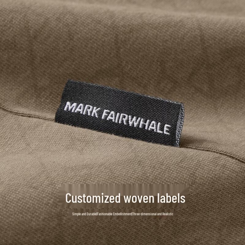 Mark Fairwhale Мужская футболка с коротким рукавом и вышивкой монограммы, с круглым вырезом
