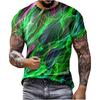 Cool Planet Print T Shirt For Men's Casual Streetwear O Neck Short Sleeve T Shirts Harajuku Unique Starry Sky Fashion Tee Top