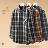 JEEP Men's Fleece-Lined Flannel Plaid Shirt Jacket