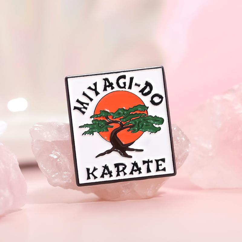 Miyagi-Do Karate Enamel Pins Custom Martial Arts Fan Brooches Lapel Badges Cartoon Jewelry Gift for Kids Friends