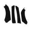 4PCs Front Bumper Chin Spoiler Glossy Black Style Universal Front Bumper Chin Spoiler Splitter