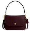Кожаная сумка-кроссбоди Legacy 26 с магнитной застежкой, средняя, женская, бордовая CU099-B4MER