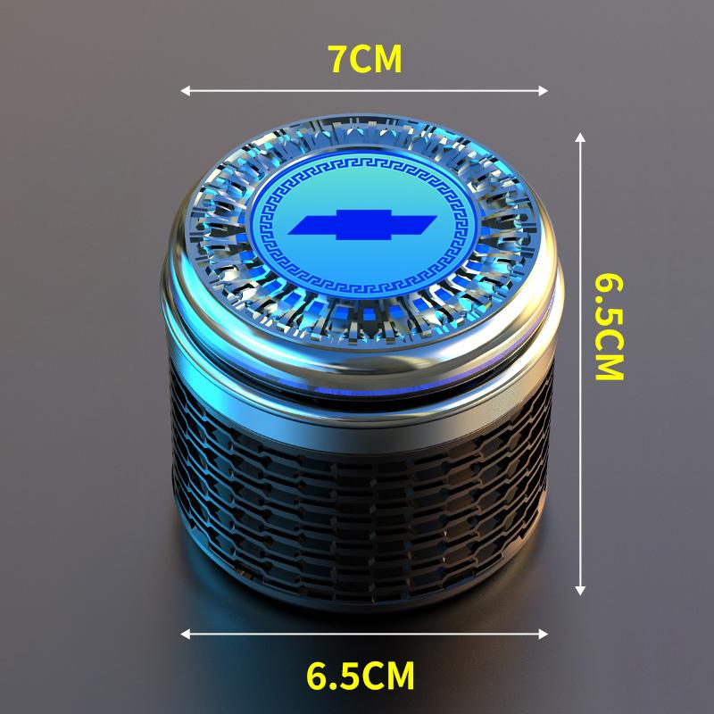 Portable Car Ashtray Cup LED Light Cigarette Ash Tray For Chevrolet Spark Captiva Cruze Malibu Equinox Trax Camaro Blazer Bolt