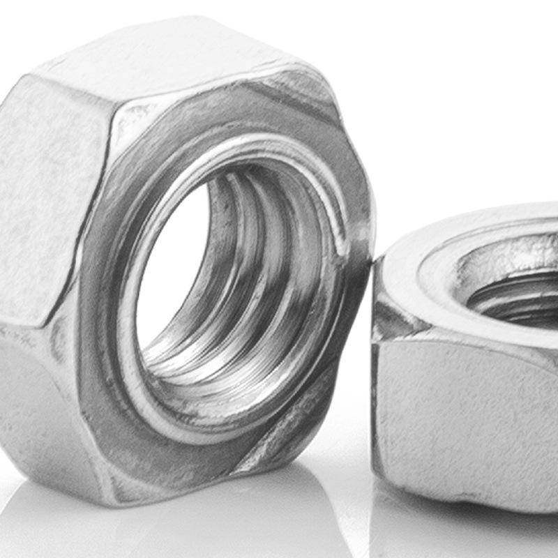 Шестигранная приварная гайка из нержавеющей стали 201/304, цвет железа, M5/M6/M8
