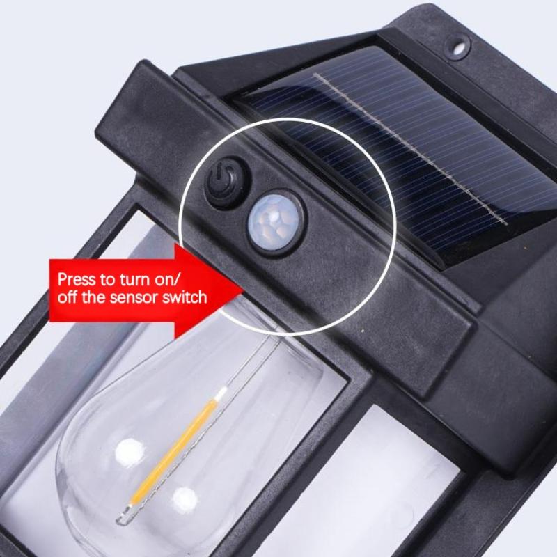 Наружный солнечный настенный светильник, водостойкая лампа на вольфрамовой нити, индукционная лампа, домашний садовый настенный светильник, освещение для виллы, ночник