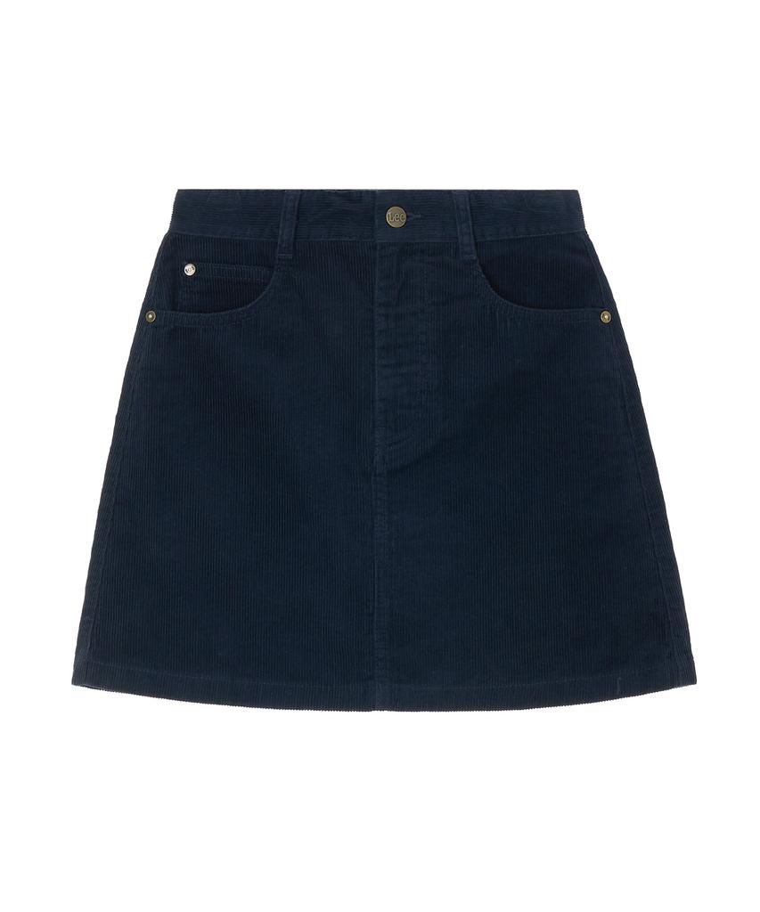 Lee Corduroy Miniskirt Navy