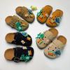 Новые детские мультяшные закрытые шлепанцы Birkenstock - Нескользящие, износостойкие, с толстой подошвой, подходят для улицы.
