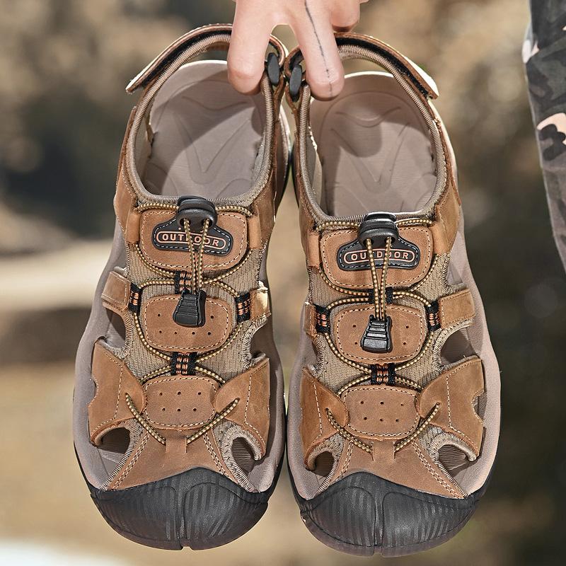 2024 Продажа Мужские Сандалии Летние Износостойкие Подошвы Пляжные Сумки Зеленые Кроссовки Для Походов На Открытом Воздухе Для Мужчин Большие