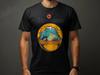 Outdoor Adventure T-Shirt Mountain Landscape Graphic Tee Unisex Nature Hiking Shirt Vintage Ins