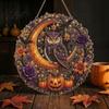 Halloween Craft Kits for Adults Ghost/Owl Diamond Art Hanging Ornament Kit, Easy Painting Beginners Suncatcher, DIY Pendant Window Decor Decorative