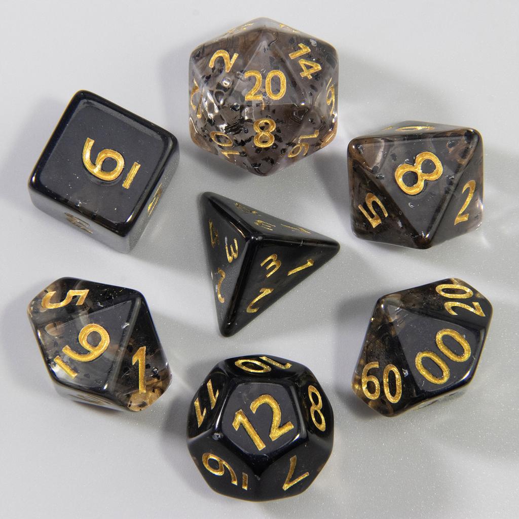 Набор игральных костей DND из 7 многогранных цифровых игральных костей D4 D6 D8 D10 D% D12 D20 для настольных игр DND RPG