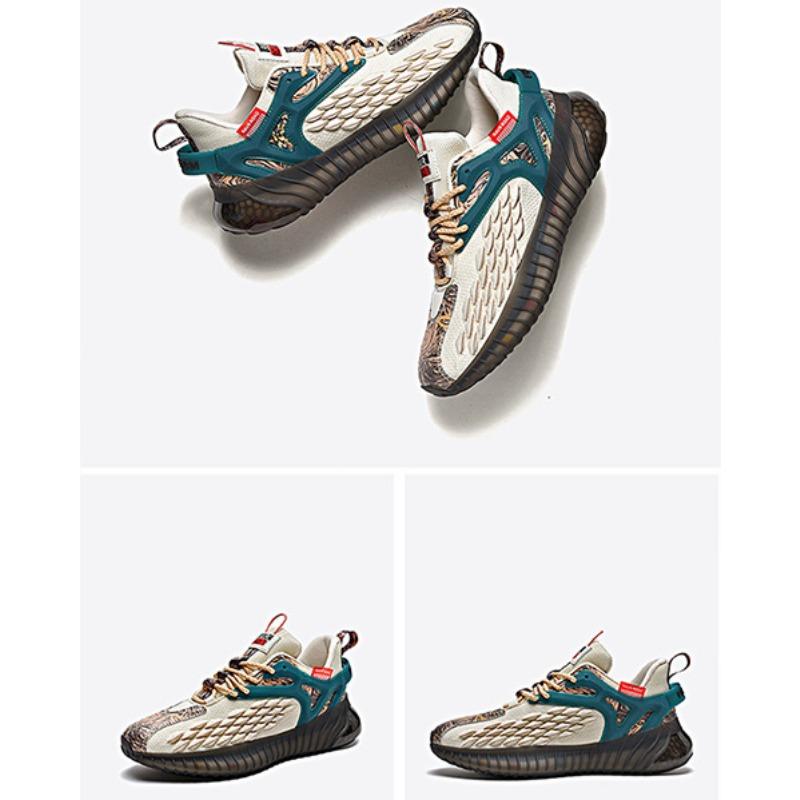 Мужская обувь Dragon Scale Sports Running Shoes Мужская повседневная сетчатая дышащая обувь China-Chic