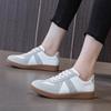 2cm Genuine Leather Women Casual Sneakers Breathable Mixed Color Comfy Lace-Up Athletic Shoes Tennis Flats Vulcanize Shoes