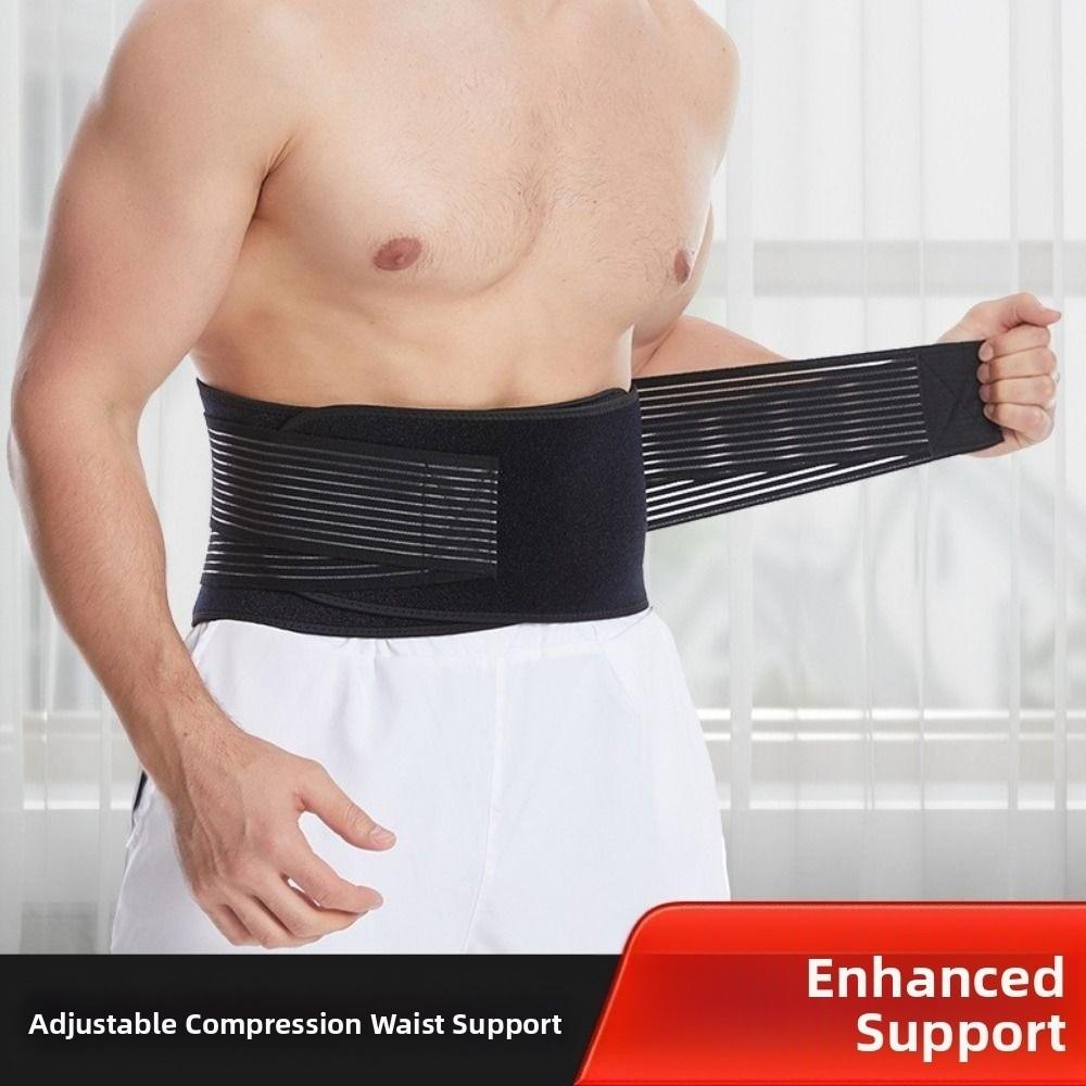 Pressurization Spine Support Belt 8-springs Lumbar Corset Orthopedic Lumbar Belt Gym Training