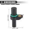 Pack of 1 For BMW Models Select 1998-2008 Camshaft Position Sensor Plastic Black
