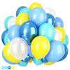 Набор из 50 латексных шаров 12 дюймов синего, желтого и розового цветов, подходит для свадеб, дней рождений, тематических вечеринок, семейных встреч