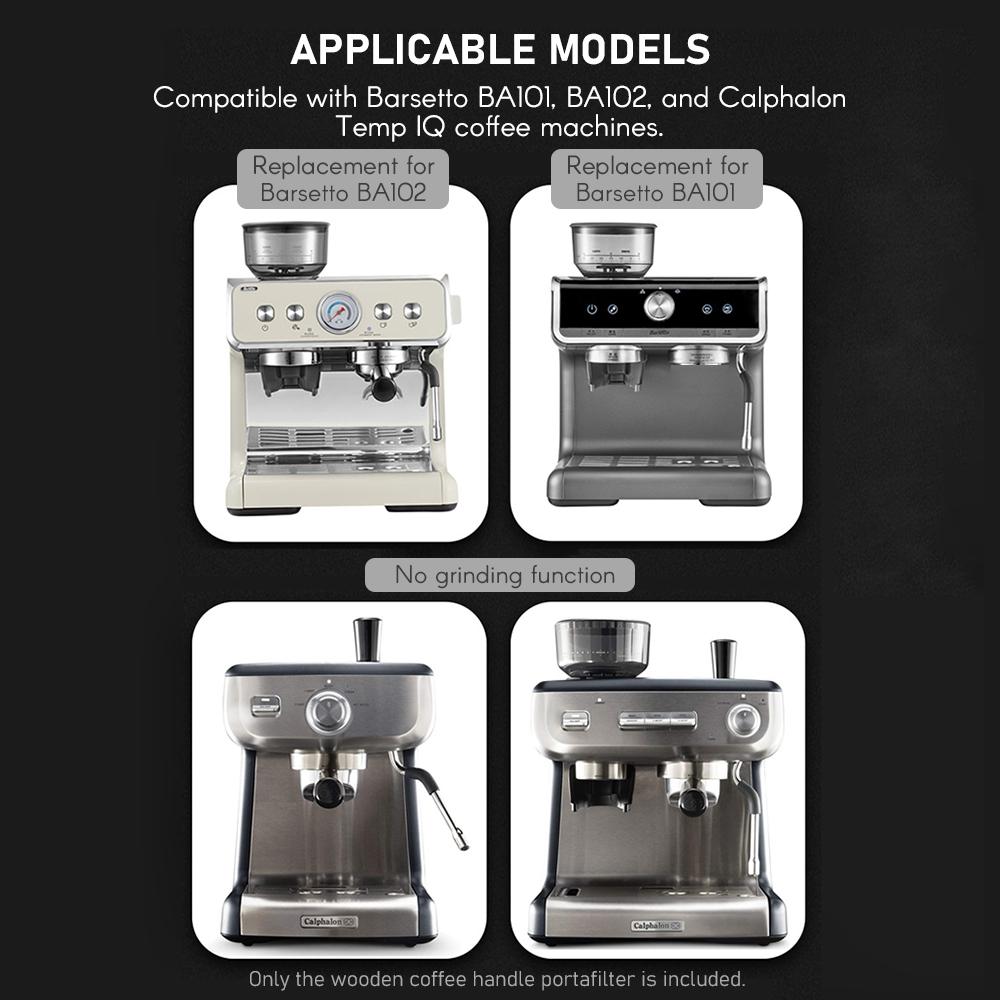 58 мм 3 ушка из нержавеющей стали бездонный голый портафильтр деревянная ручка для кофе чашка фильтр-корзина