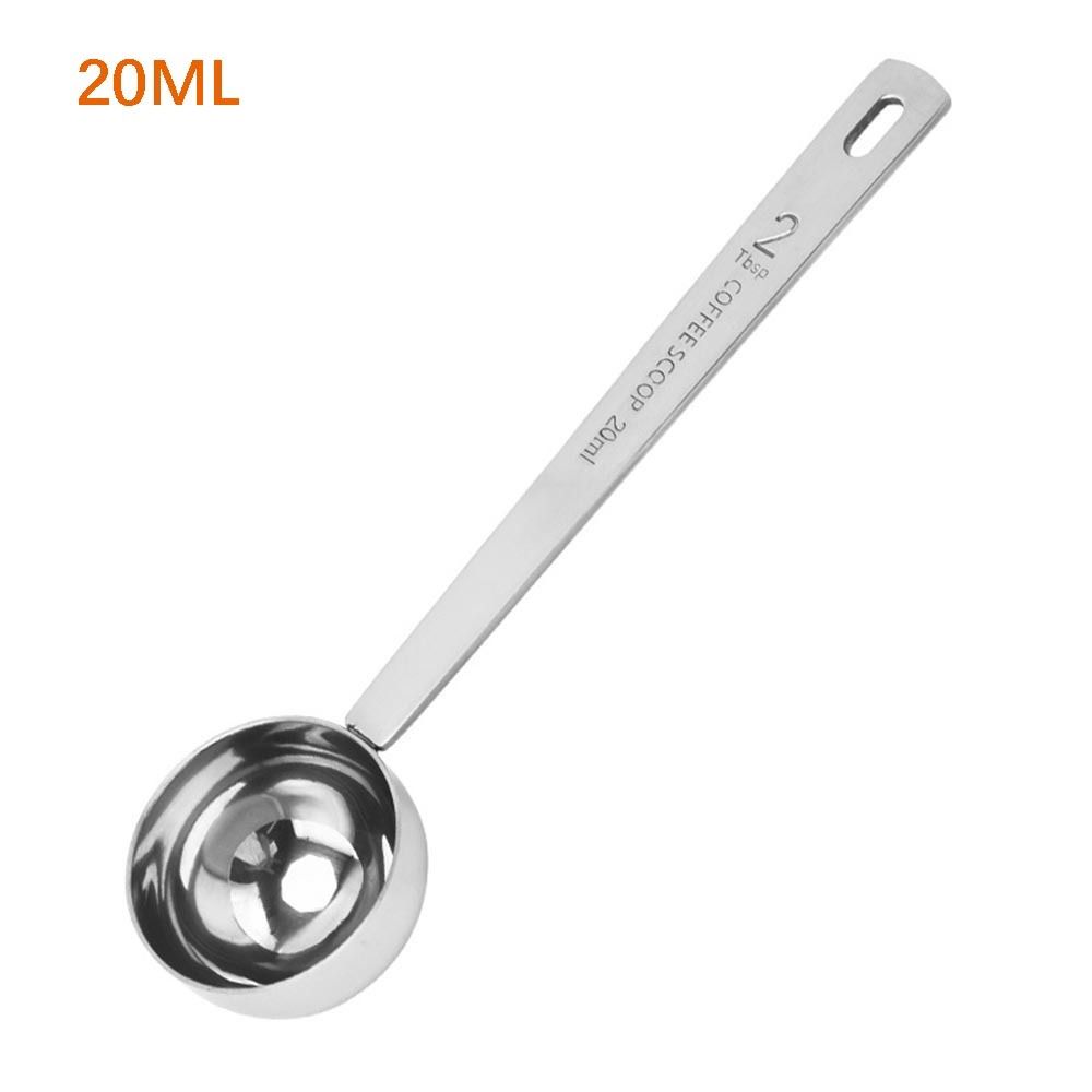 Thicken 5/10/15/20/30ML Stainless Steel Powder Spoon Measuring Spoon Tablespoon Coffee Scoop