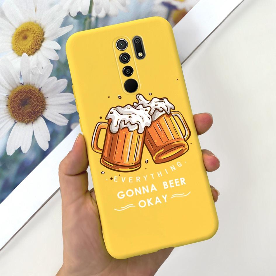 For Xiaomi Redmi 9 Case Redmi 9 Prime Protective Cover Cute Astronaut Cartoon Painted Soft Funda For Xiomi Redmi 9 9Prime Bumper