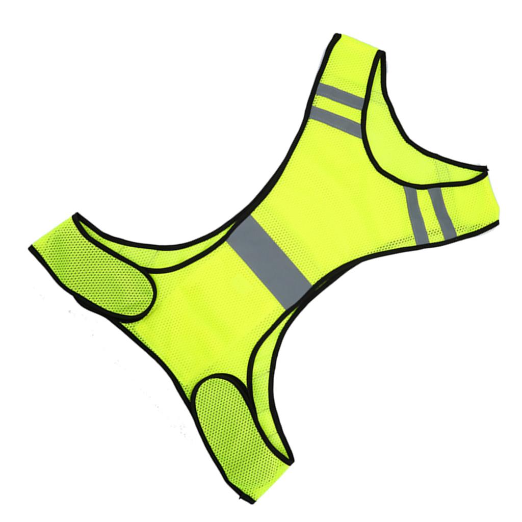 Светоотражающий жилет повышенной видимости для ночного бега, защитная одежда с регулируемой талией(Лайм)