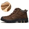 Мужская обувь из натуральной кожи, водонепроницаемые уличные мужские ботинки, удобная мужская прогулочная обувь для походов