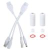 POE Adapter Cable NonStandard Waterproof Injector Splitter DC12V(White )