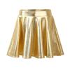 Girls Metallic Dance Pleated Skirts Ballet Tutu Skirts Modern Dance A Line Skirts Performance Skorts