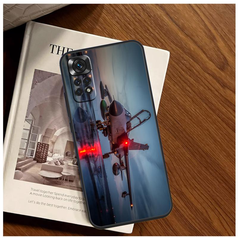 Fighting Plane Aircraft Case For Xiaomi Redmi Note 12 10 9 11 13 Pro Plus 12S 10S 11S 9S Redmi 13C 10C 9C 12C Cover