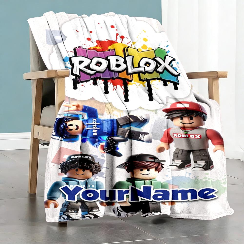 Roblox 397 Personalized Name Blanket Multi-purpose Personalized Blanket Durable Comfort for Bed Living Room Livingroom Office Ideal for All Seasons
