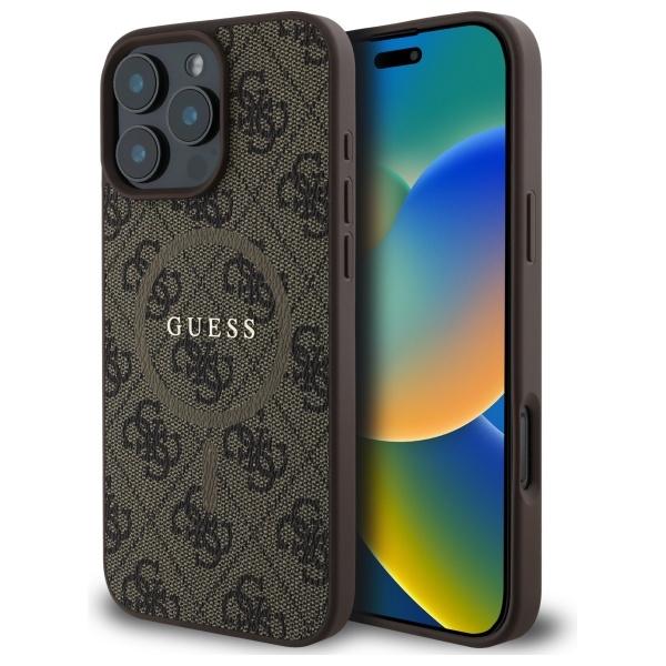 Etui do iPhone 16 Pro Max Guess Hardcase MagSafe Brązowe
