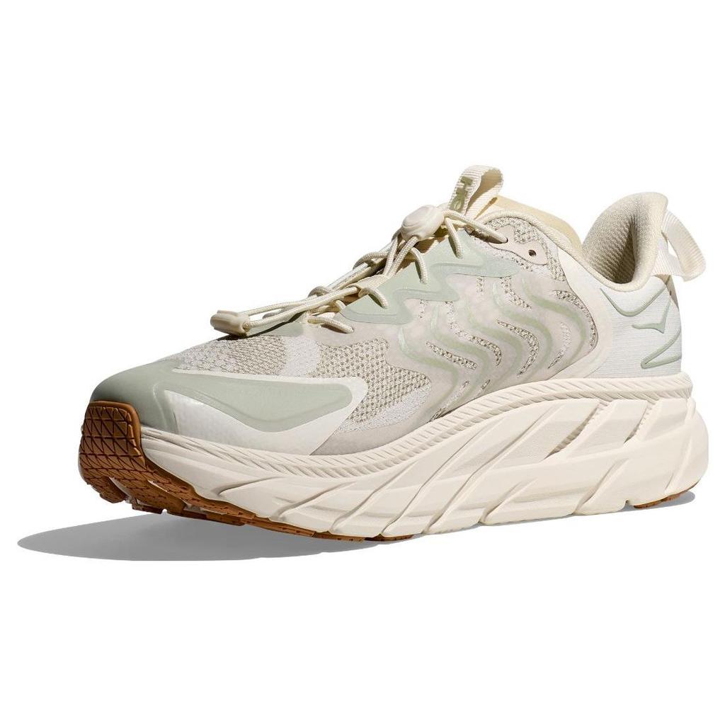 Satisfy X HOKA Clifton LS Celadon Tint Unisex Sneakers White Whisper-White 1143450-CTWW