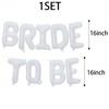 Набор из 16-дюймовых белых воздушных шаров 'BRIDE TO BE' и 40-дюймовых белых шаров-букв 'BRIDE'