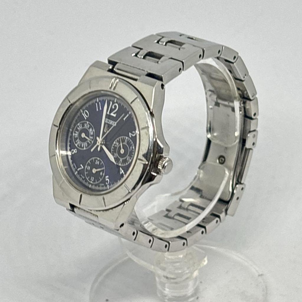 [Б/У] Рабочие часы-хронограф SEIKO Lucia Синие