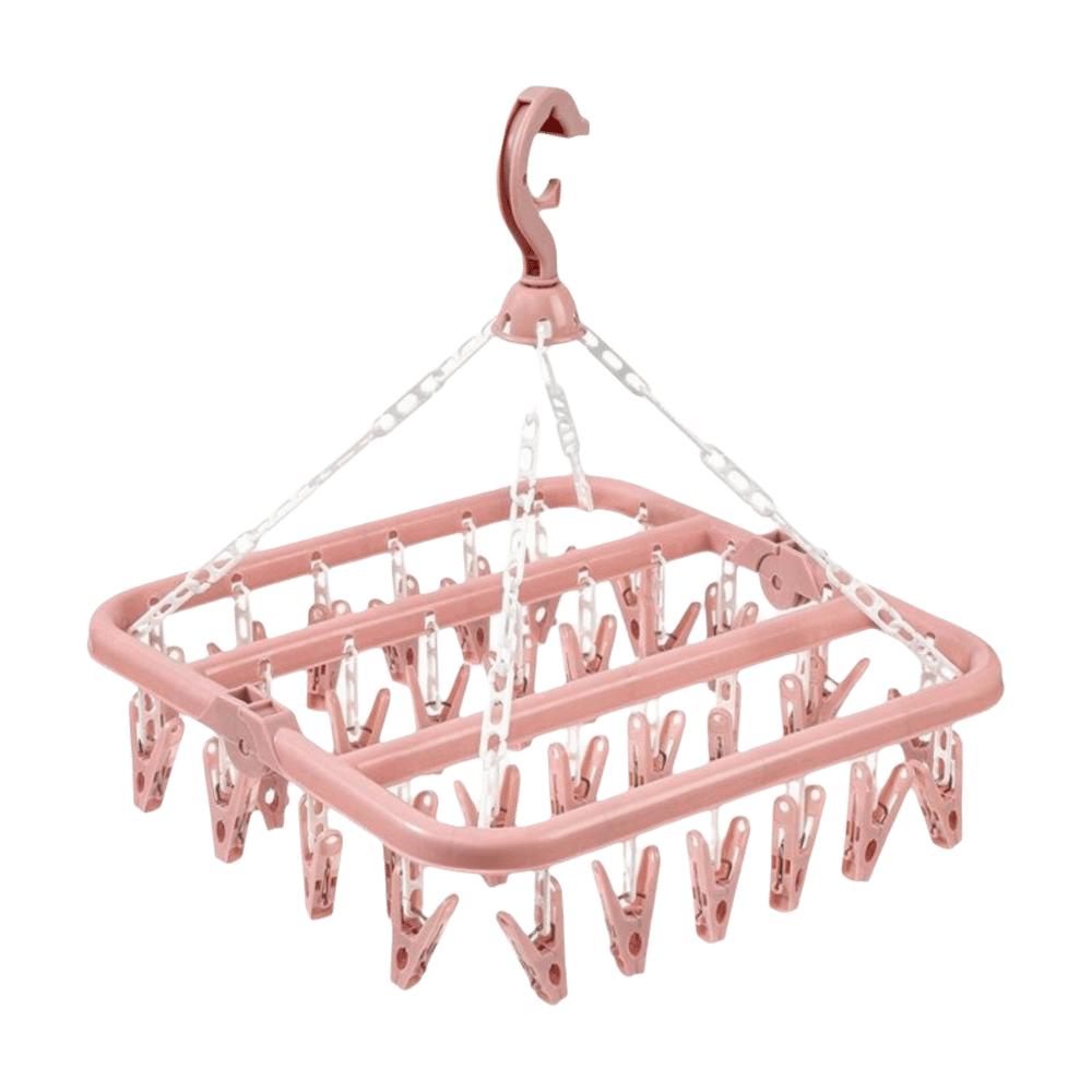 Extra Thick Multi Clip Hanger Heavy Duty Laundry Set Foldable Drip Hanger  Home Use