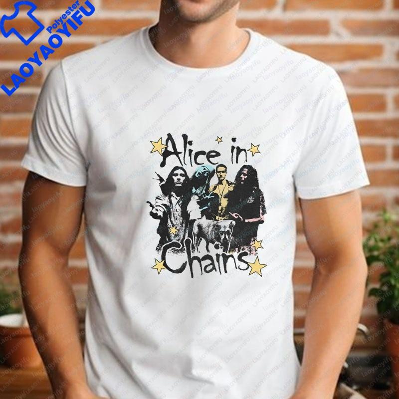 Alice In Chains Band KoreanStyle Review Of Unisexs Clothing Summer ShortSleeved Comfortable TShirts For Both Unisex And Unisex