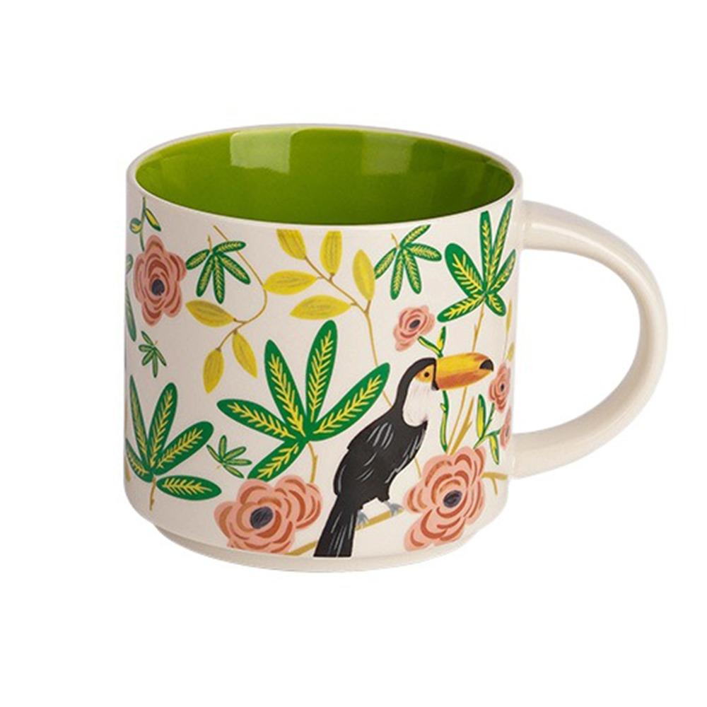 Креативная чашка для чая, цветочная цветная чашка для воды, подарки на день рождения, керамическая кофейная кружка, бытовая